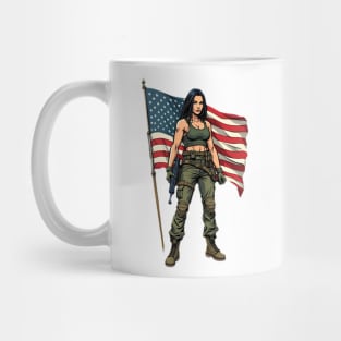 American Patriot Woman Mug